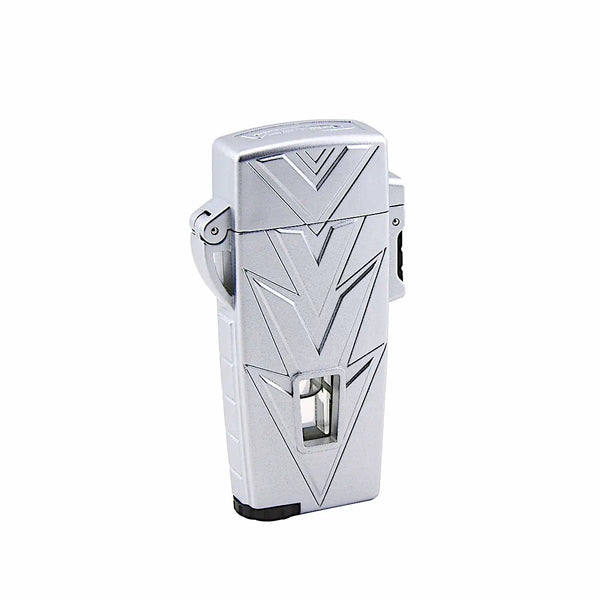 VECTOR Retro Single Torch Lighter Silver Matte RETRO/01