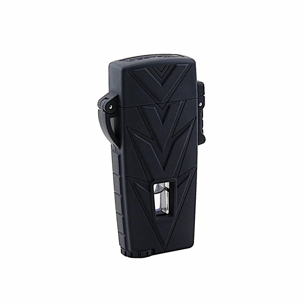 VECTOR Retro Single Torch Lighter Black Rubber Matte RETRO/04