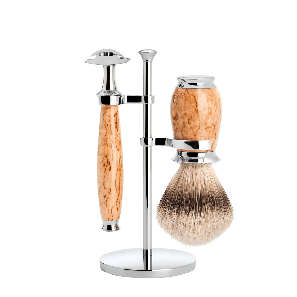 MUHLE - PURIST Birch Shaving Set Brush and Safety Razor S 091 H 55 SR