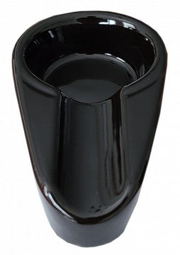 Ashtray - Black Single Ceramic