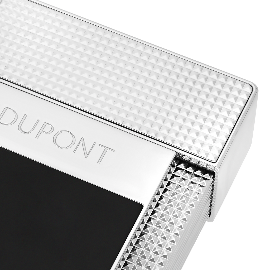 S. T. Dupont Table Lighter Black & Chrome T20101