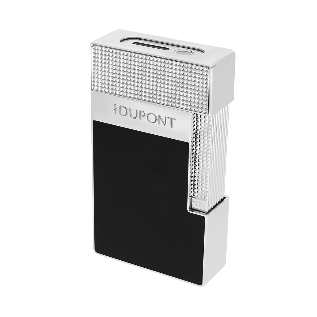 S. T. Dupont Table Lighter Black & Chrome T20101