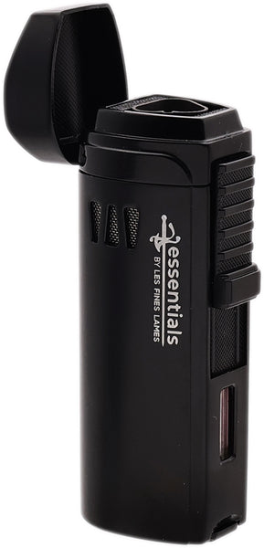 LES FINES LAMES - ESSENTIALS - Triple Torch Lighter Black