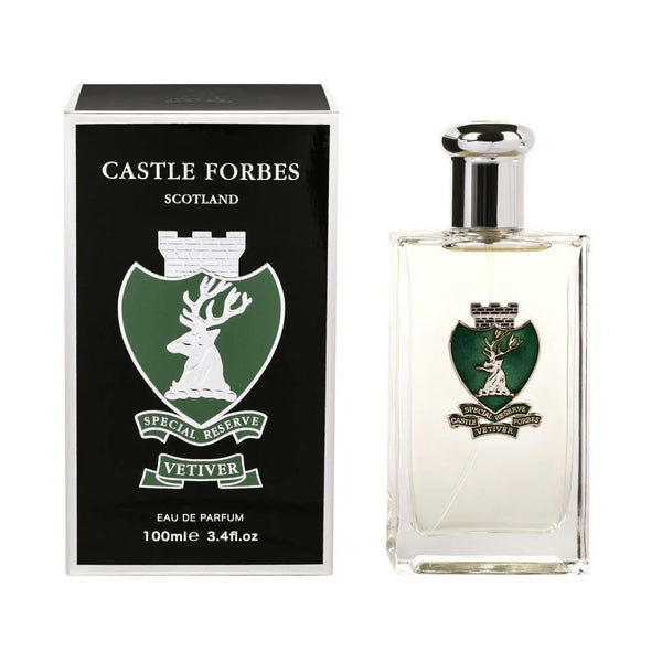 CASTLE FORBES - Luxury Eau de Parfum, Vetiver, Natural Spray, 3.4 fl.oz / 100ml