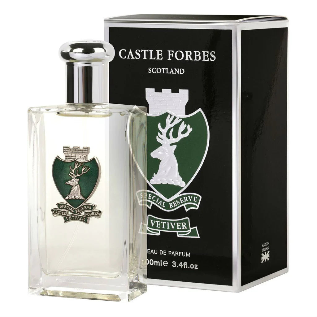 CASTLE FORBES - Luxury Eau de Parfum, Vetiver, Natural Spray, 3.4 fl.oz / 100ml