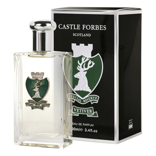 CASTLE FORBES - Luxury Eau de Parfum, Vetiver, Natural Spray, 3.4 fl.oz / 100ml