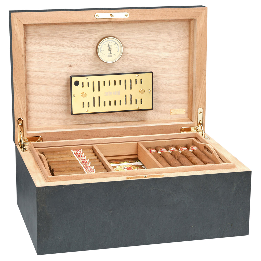 adorini Humidor Black Slate Grande Deluxe 3396