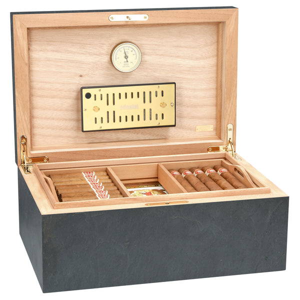 adorini Humidor Black Slate Grande Deluxe 3396
