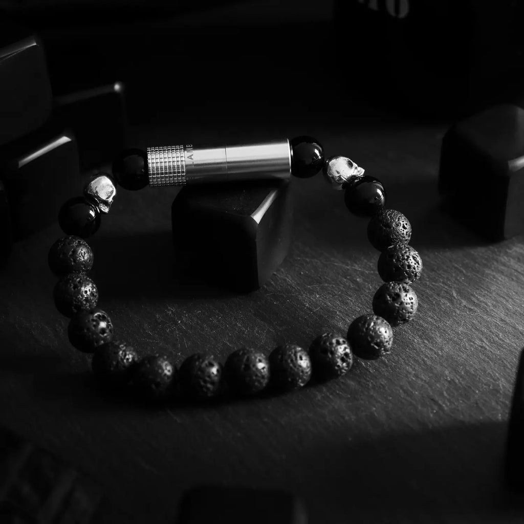 LES FINES LAMES - PUNCH BRACELET - Volcano Skull Elastic