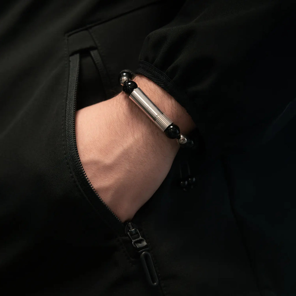 LES FINES LAMES - PUNCH BRACELET - Volcano Skull Elastic