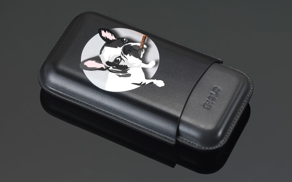 Siglo Dog In Black Cigar Case 3' 10012663