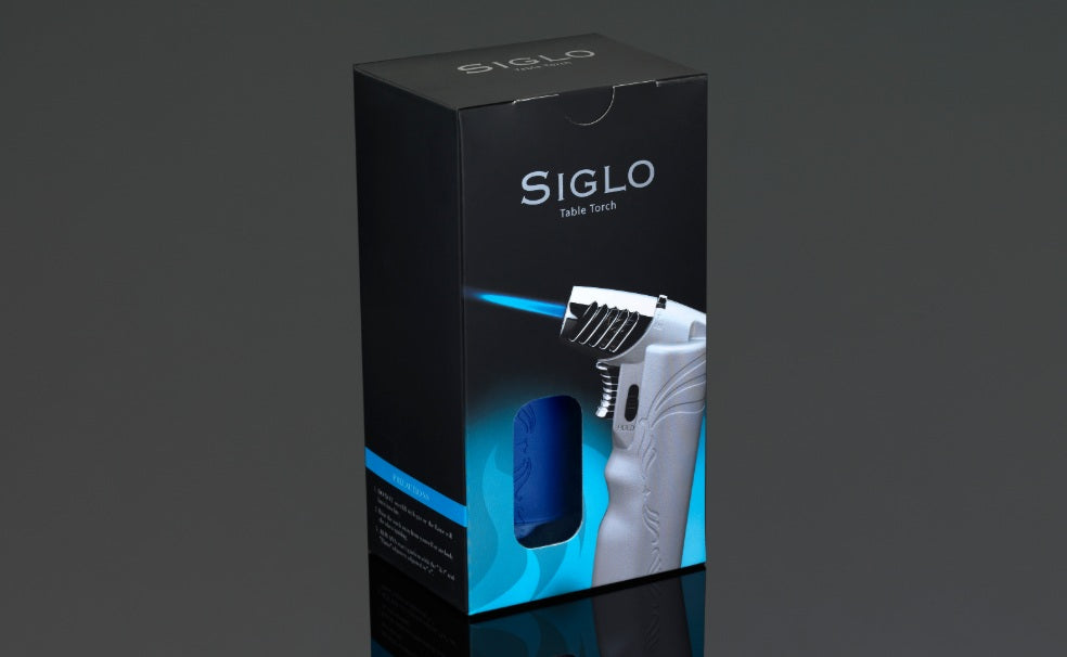 SIGLO Table Torch Oval- Blue 10010824D
