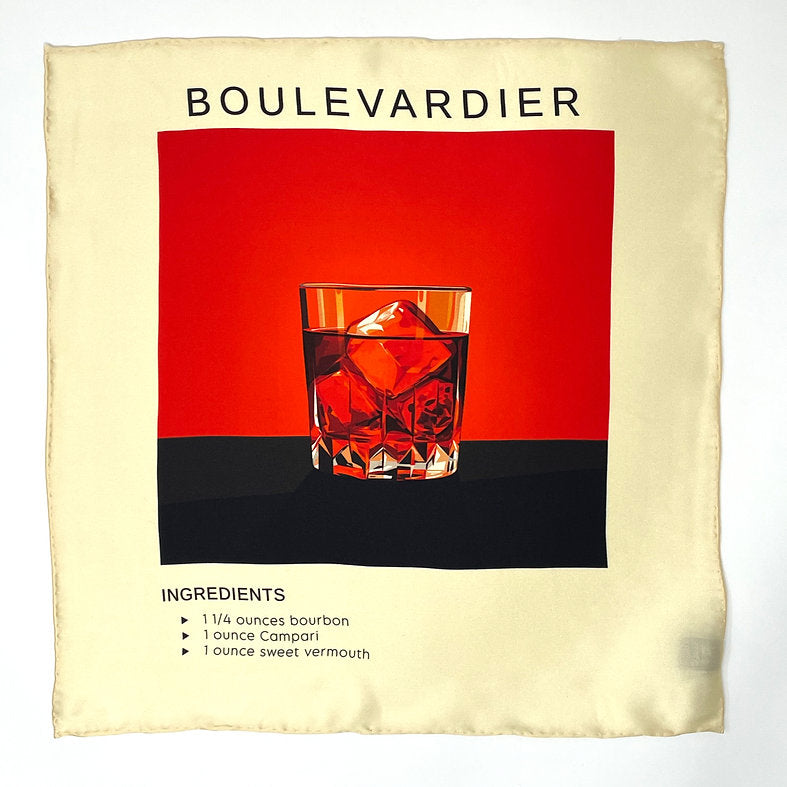 POCKET SQUARE 100% SILK - BOULVARDIER
