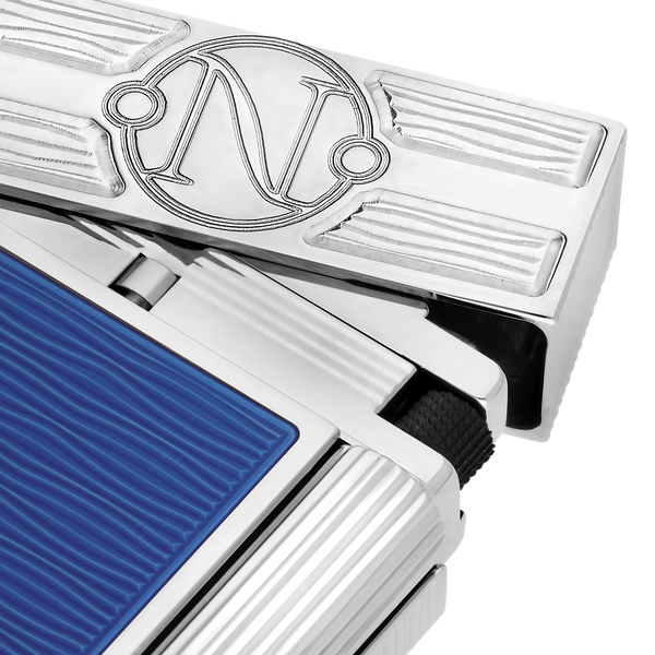 S.T. Dupont LINE 2 Lighter Gulf Stream Palladium / Blue C16051CL
