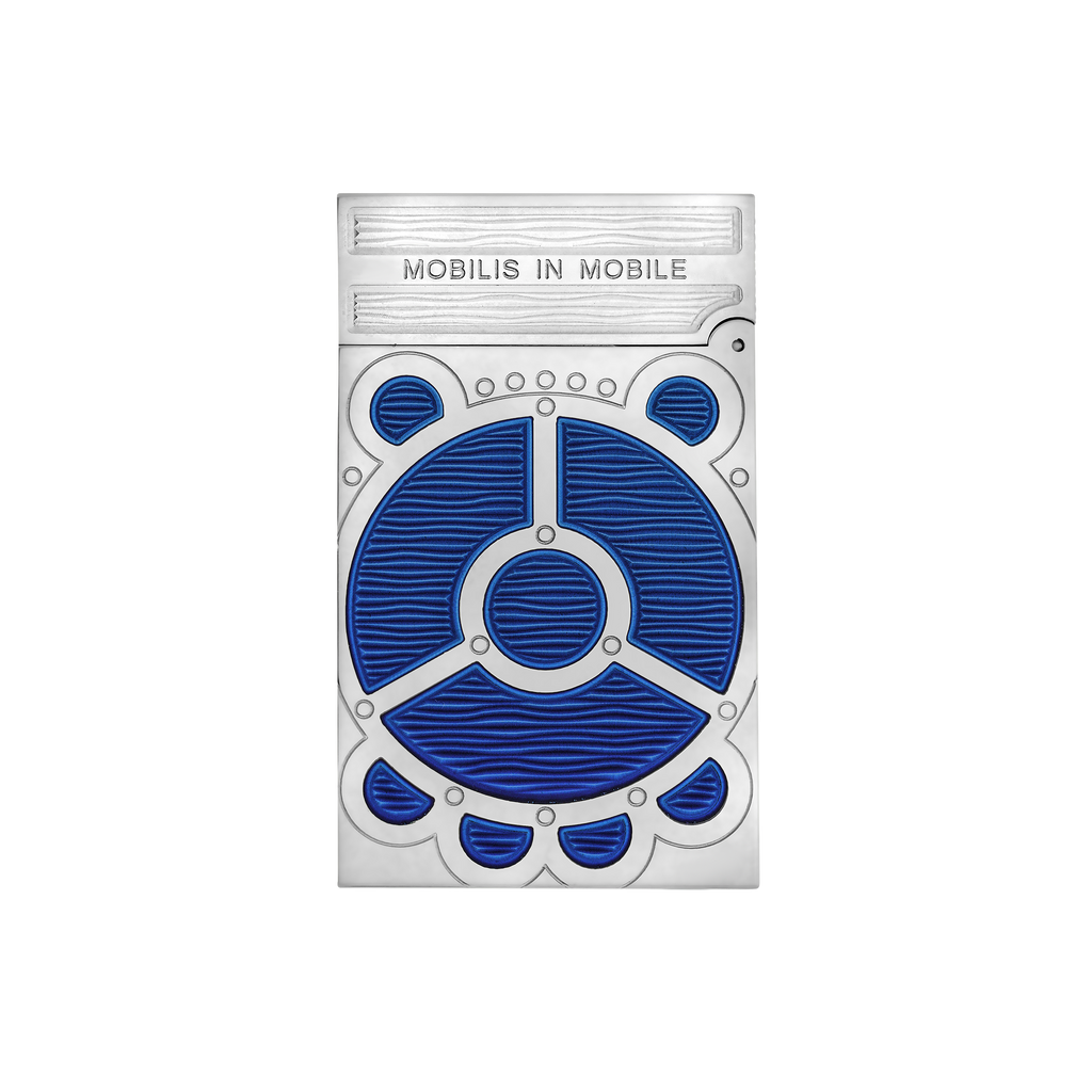 S.T. Dupont LINE 2 Lighter Gulf Stream Palladium / Blue C16051CL