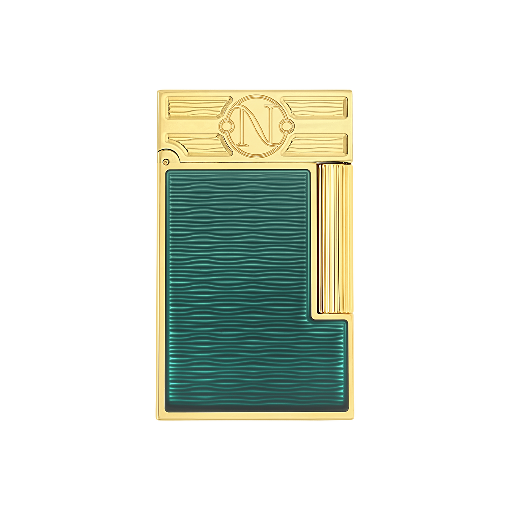 S.T. Dupont LINE 2 Lighter Pacific Green/Gold C16052CL
