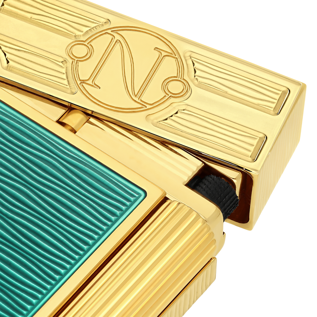 S.T. Dupont LINE 2 Lighter Pacific Green/Gold C16052CL