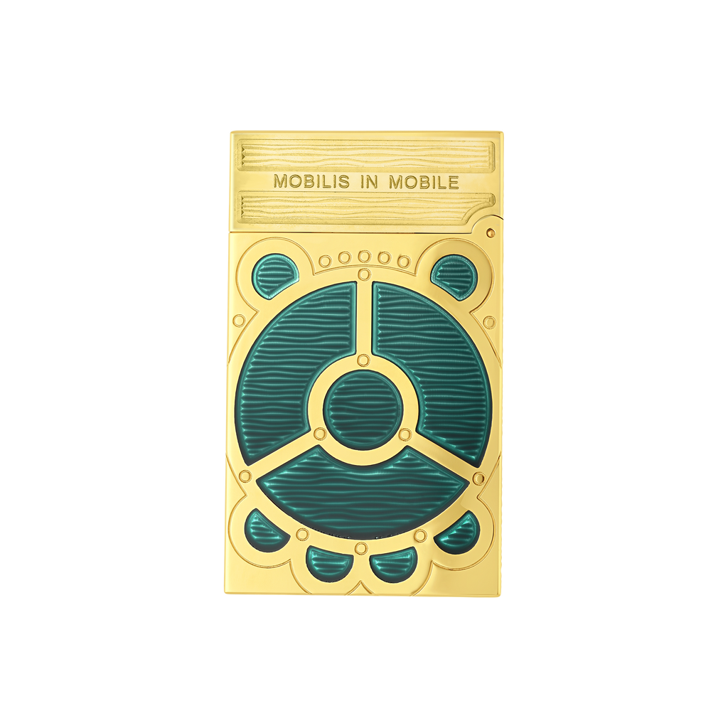 S.T. Dupont LINE 2 Lighter Pacific Green/Gold C16052CL