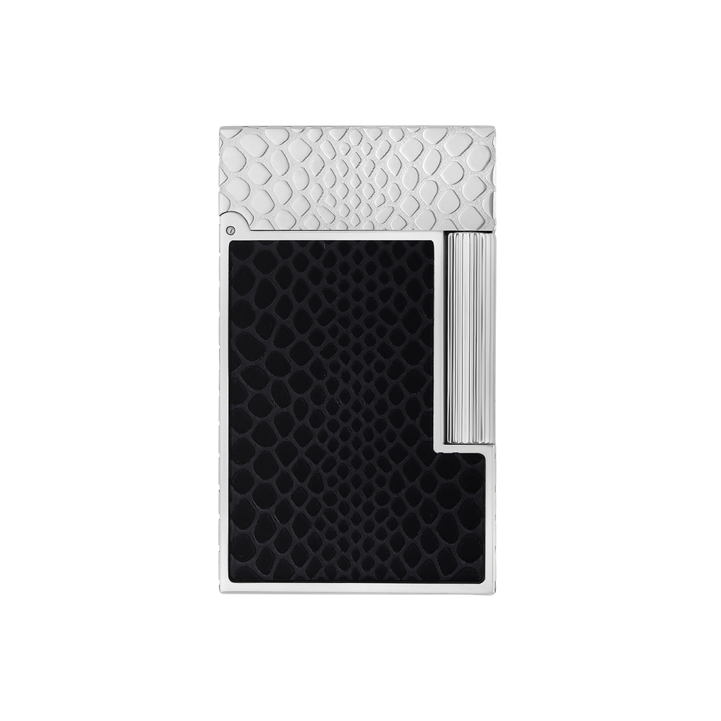 S.T. Dupont Ligne 2 Lighter Guilloche Snake Skin Black-Pall  C16079
