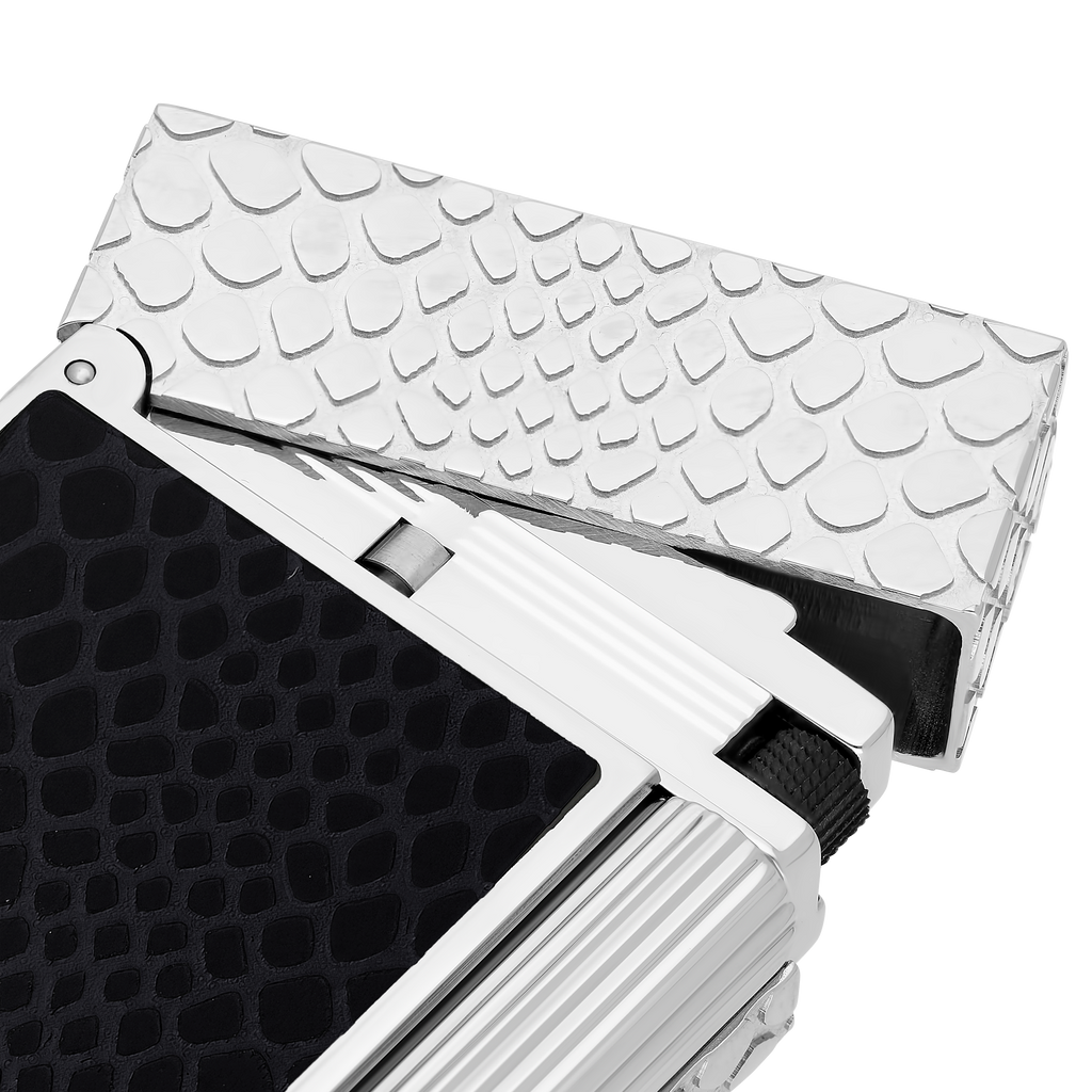 S.T. Dupont Ligne 2 Lighter Guilloche Snake Skin Black-Pall  C16079
