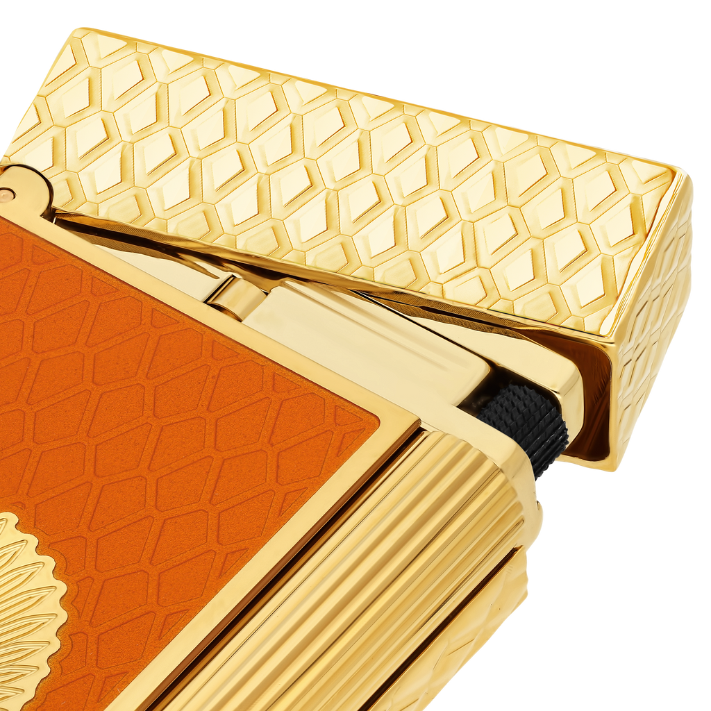 S.T. Dupont LINE 2 Lacquered Game of Thrones  Fire Orange Lighter C16413