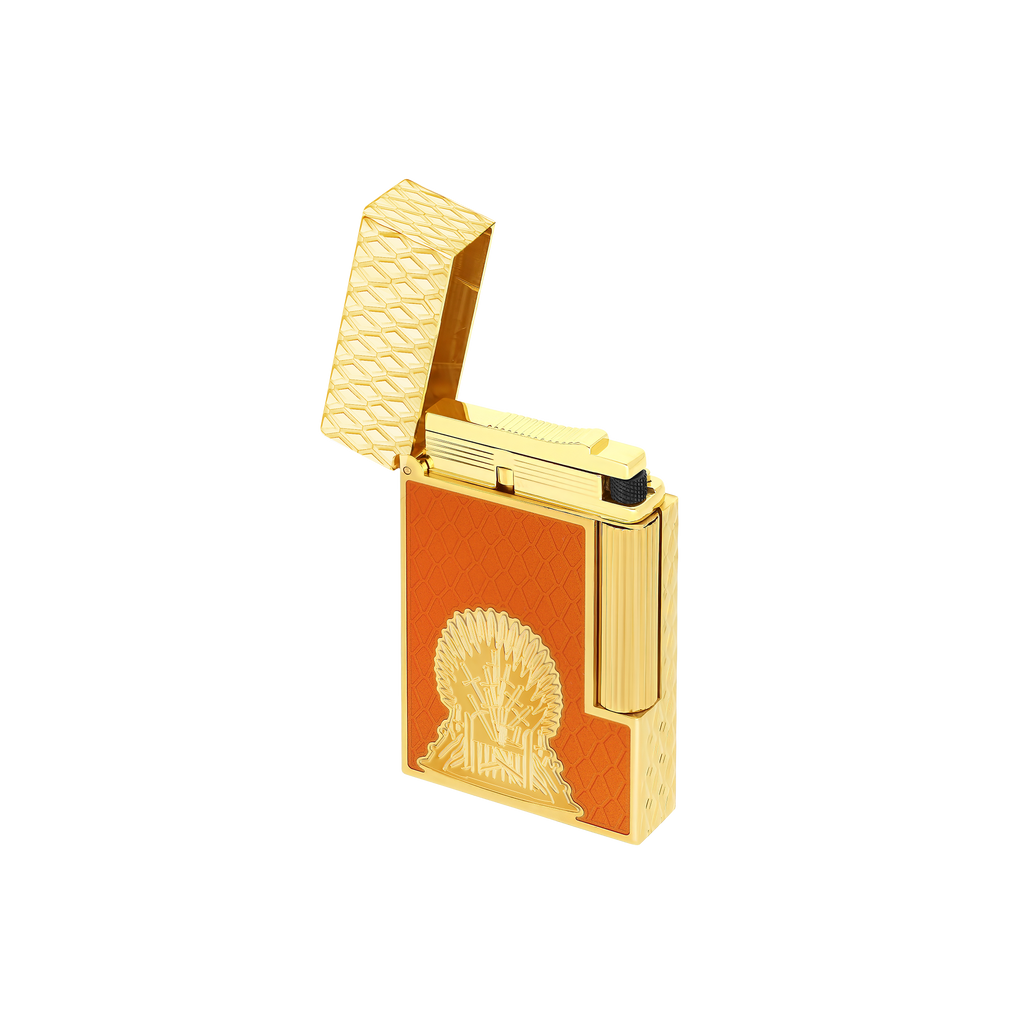 S.T. Dupont LINE 2 Lacquered Game of Thrones  Fire Orange Lighter C16413