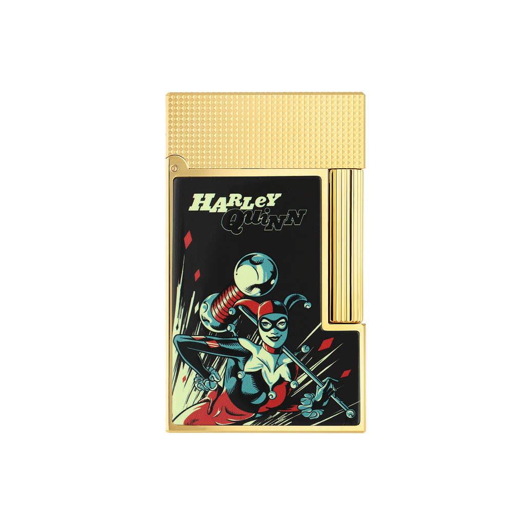 S.T. Dupont LINE 2 Lighter DC COMICS Karley Quinn Gold C16696