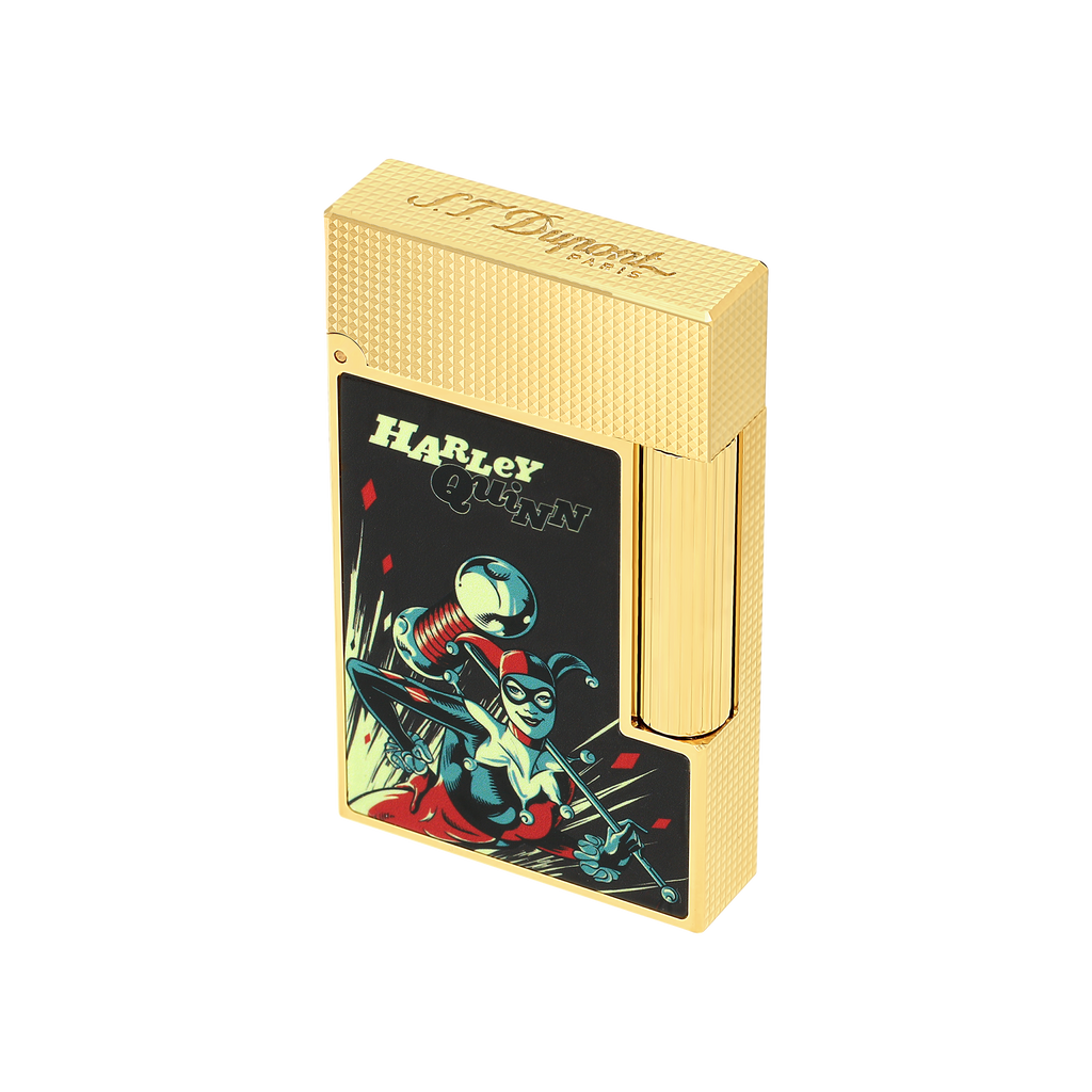 S.T. Dupont LINE 2 Lighter DC COMICS Karley Quinn Gold C16696