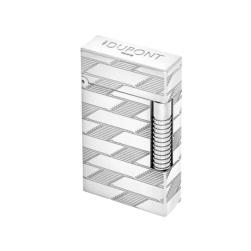 S.T. Dupont Le-Grand Guilloche Lighter Monogram 1872- Palladium  C23180
