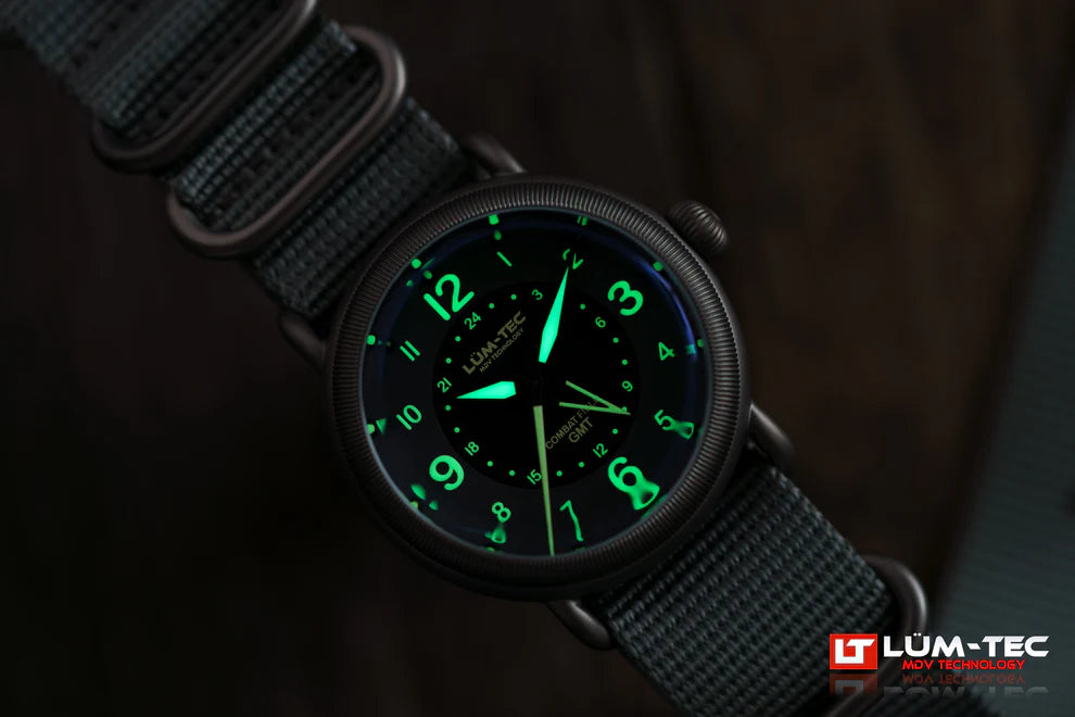 LUM-TEC Combat Field X6 Titanium GMT AUTOMATIC WATCH