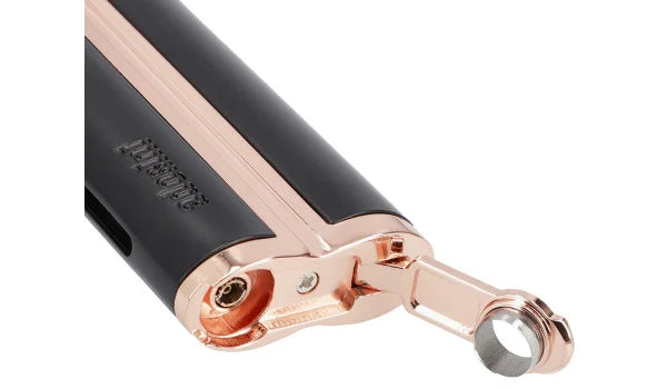 adorini Single Jet Curve Lighter Black / Rose Gold incl. Cigar Punch 15089