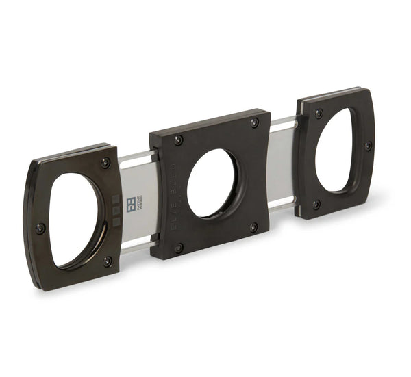 Elie Bleu - Cigar Cutter - C-1 Polished / Satin Black, Gunmetal Screws EBC1001