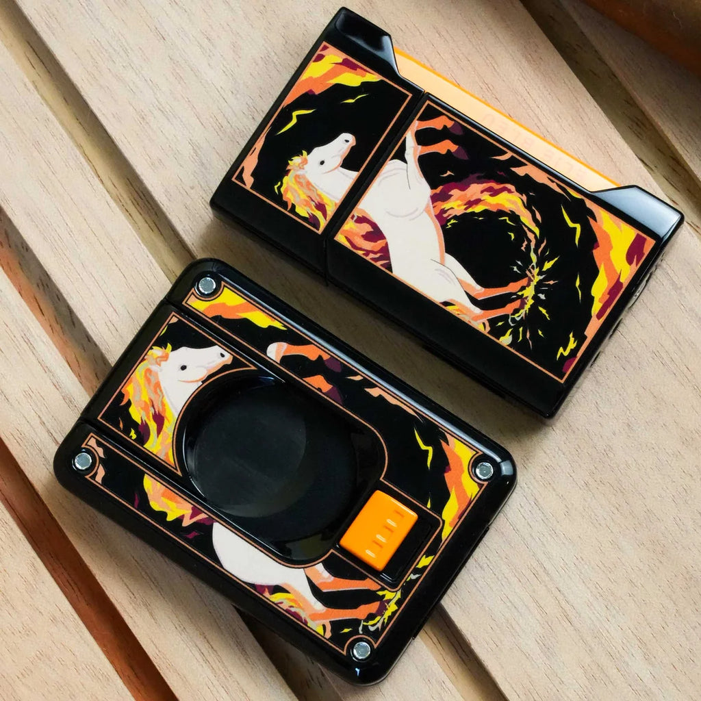 Elie Bleu - C4 Cigar Cutter - Year of The Horse, Black Lacq, Ltd Edition / 288 EBC4443