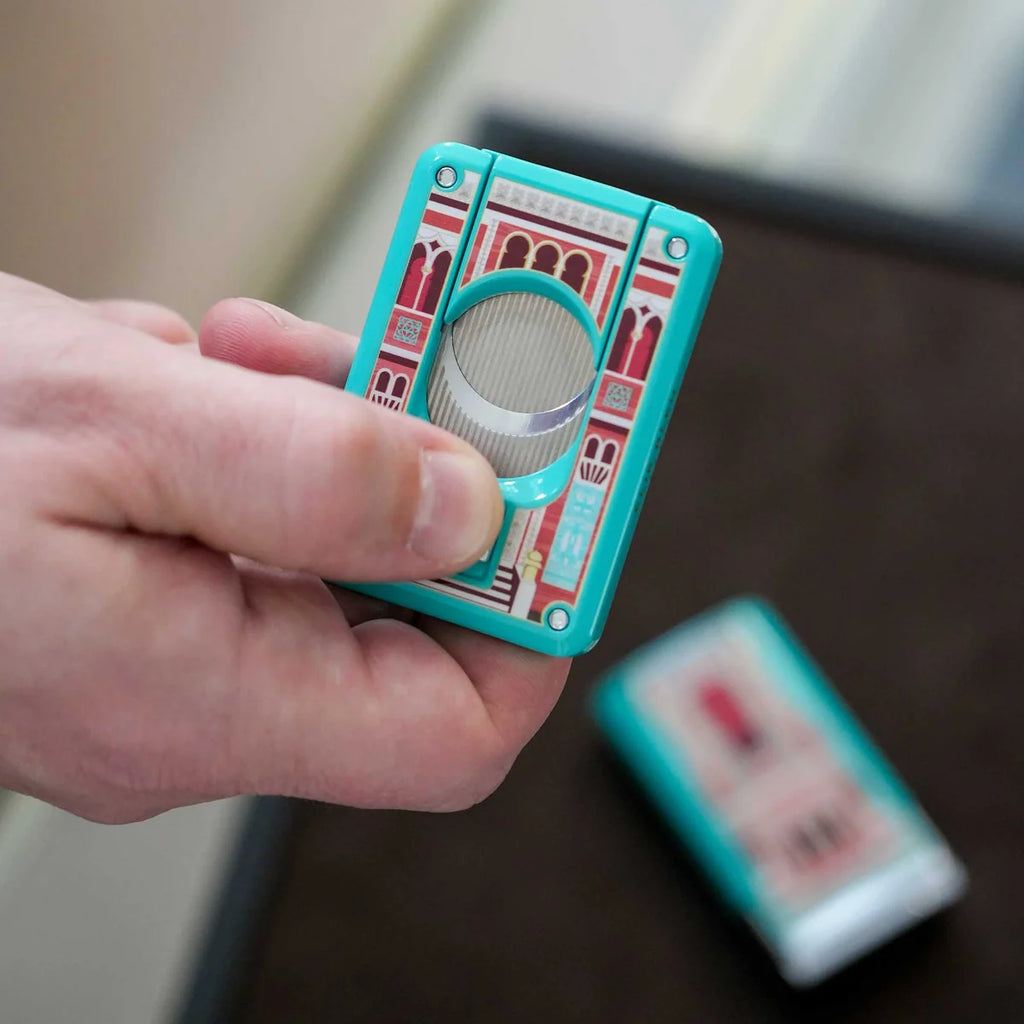 Elie Bleu - C4 Cigar Cutter - Casa Cubana Cienfuego, Teal Lacq, Ltd Edition/ 488 EBC4044