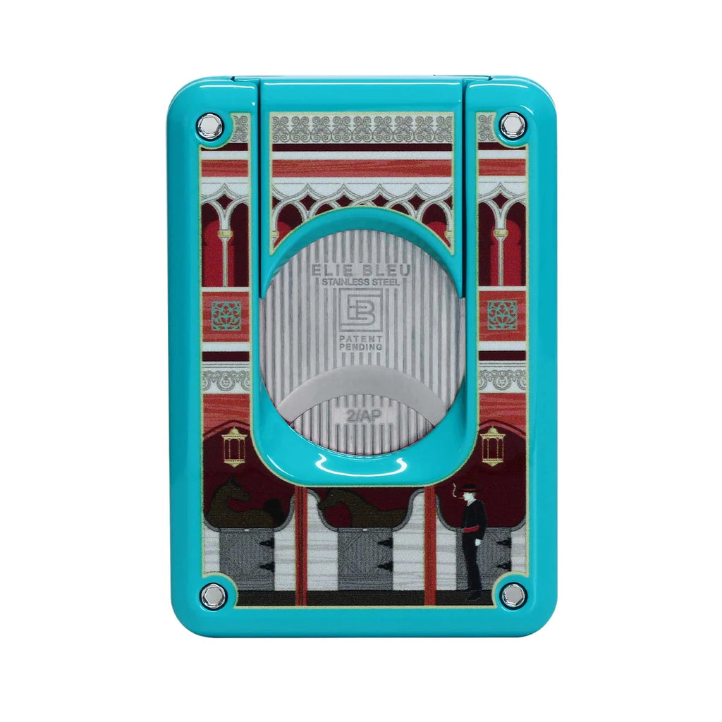 Elie Bleu - C4 Cigar Cutter - Casa Cubana Cienfuego, Teal Lacq, Ltd Edition/ 488 EBC4044