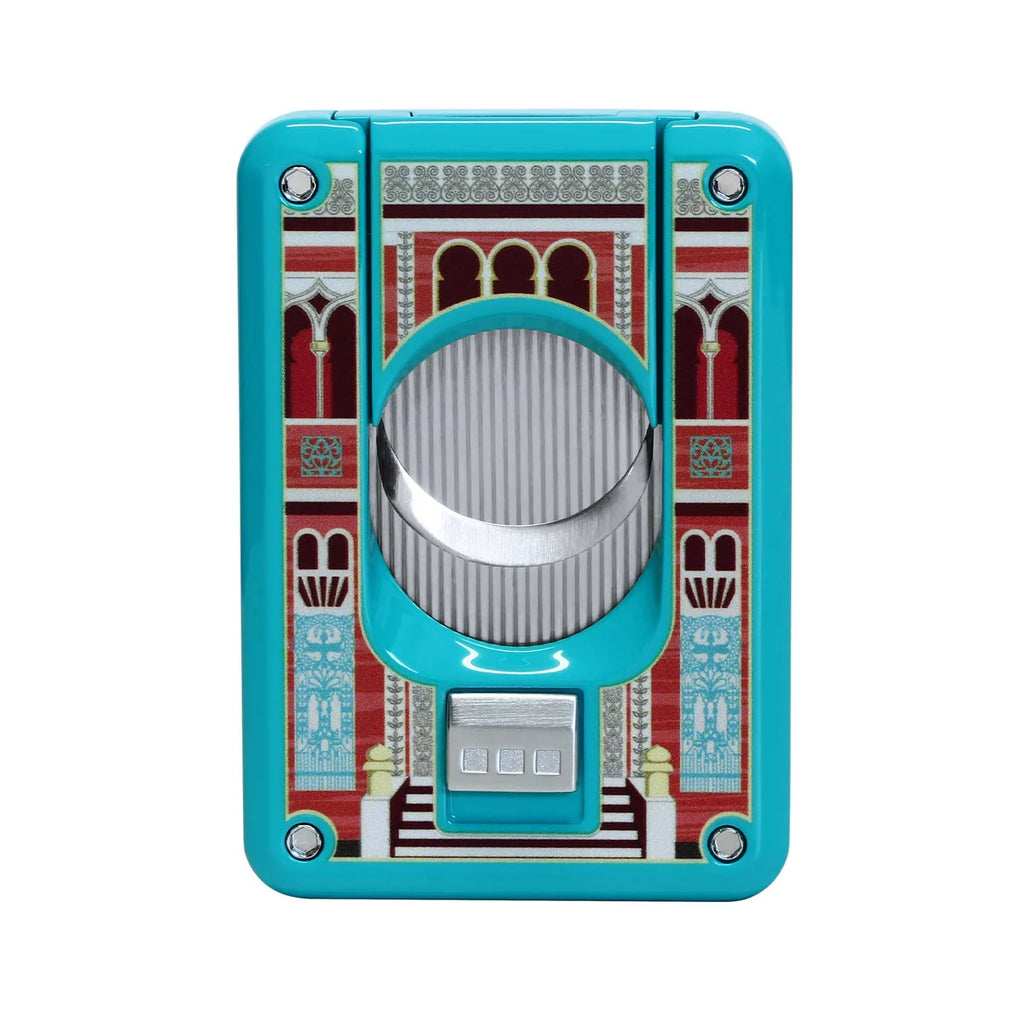Elie Bleu - C4 Cigar Cutter - Casa Cubana Cienfuego, Teal Lacq, Ltd Edition/ 488 EBC4044