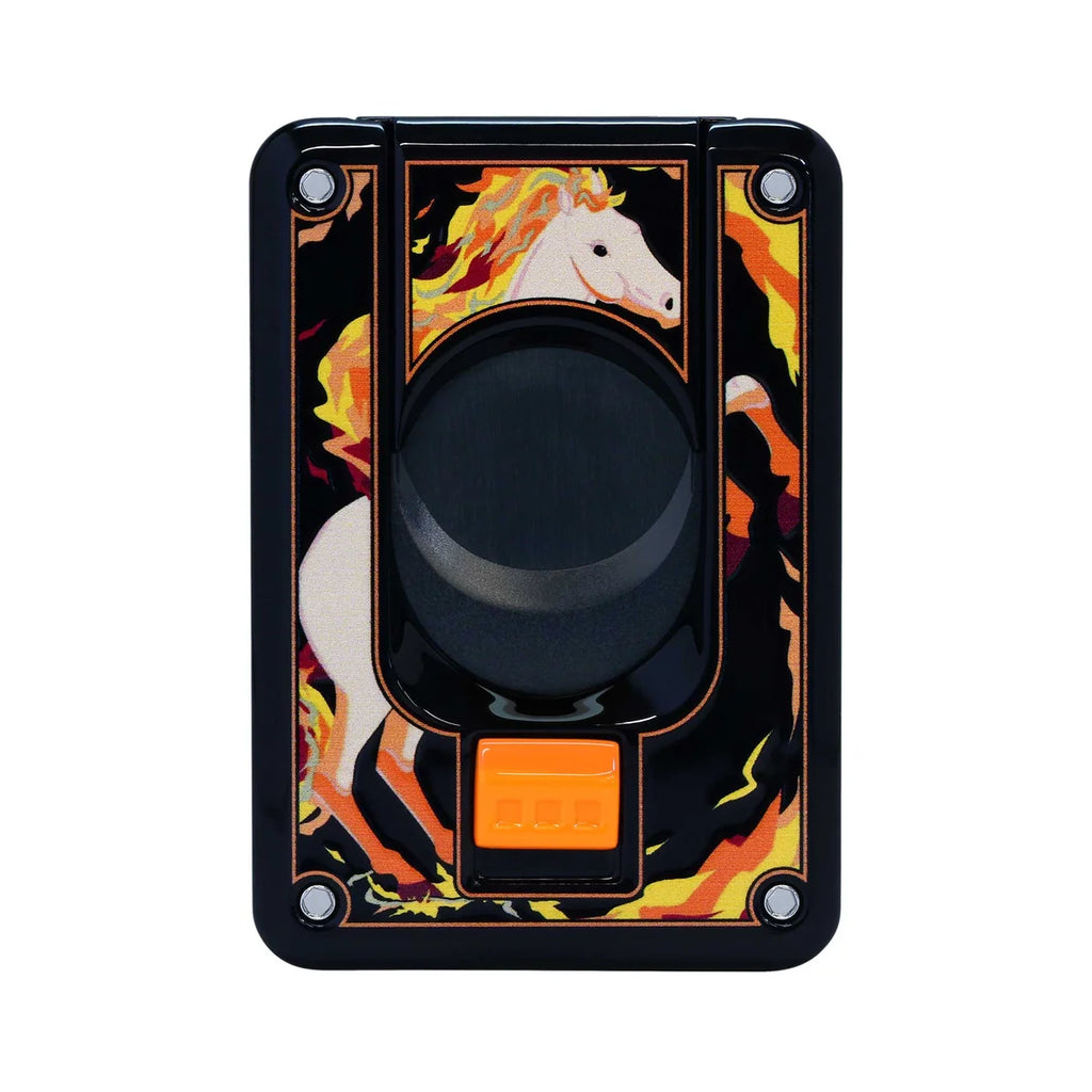 Elie Bleu - C4 Cigar Cutter - Year of The Horse, Black Lacq, Ltd Edition / 288 EBC4443