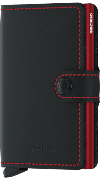 SECRID Miniwallet Matte Black & Red