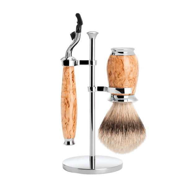 MUHLE - PURIST Birch Shaving Set Brush and MACH 3 S 091 H 55 M3