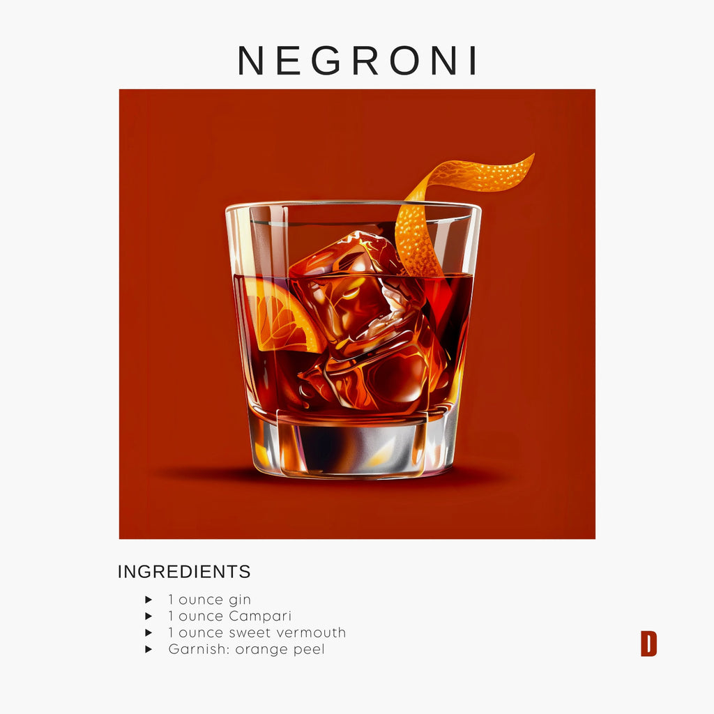 POCKET SQUARE 100% SILK - NEGRONI