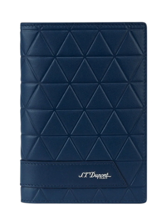 S.T. Dupont Passport Holder Firehead Blue 161614