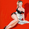POCKET SQUARE 100% SILK - Pin Up Red