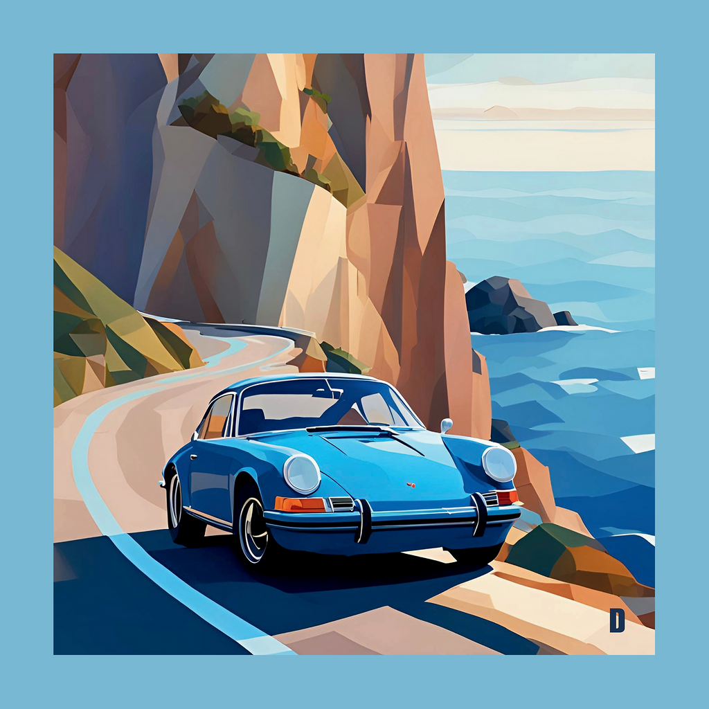 POCKET SQUARE 100% SILK - PORSCHE