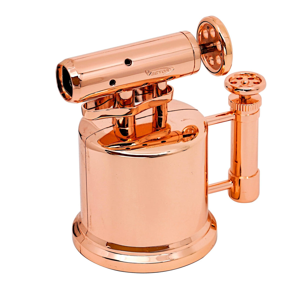 VECTOR Quadpump Table Lighter Rose Gold Polish