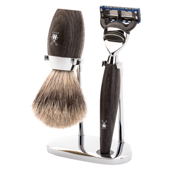 MUHLE - KOSMO Bog oak Shaving Set Brush and Fusion S 281 H 873 F