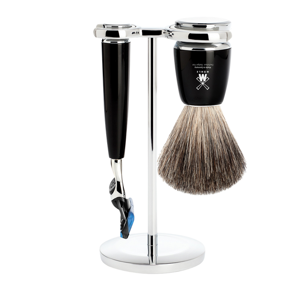 MUHLE - RYTMO Black Shaving Set Brush and Fusion S 81 M 226 F