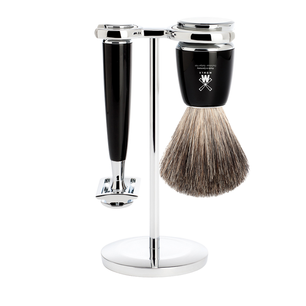 MUHLE - RYTMO Black Shaving Set Brush and Safety Razor S 81 M 226 SR