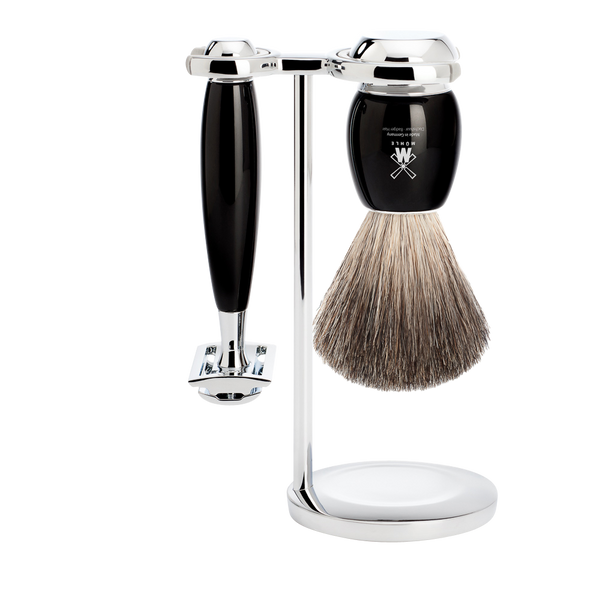 MUHLE - VIVO Black Shaving Set Brush and Saftey Razor S 81 M 336 SR