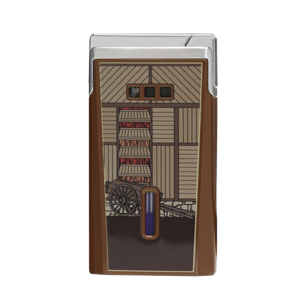 Elie Bleu - J15 Lighter, El Secadero, Brown Lacquer, Ltd Ed. EBJ1573