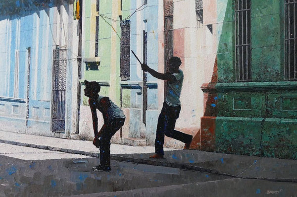 DWIGHT BAIRD - Slugging Shadow 10 X 15